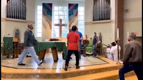 Bishop chases Unvaccinated Person from Church in California