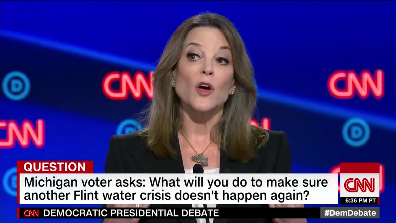 Marianne Williamson at the Democratic Debate