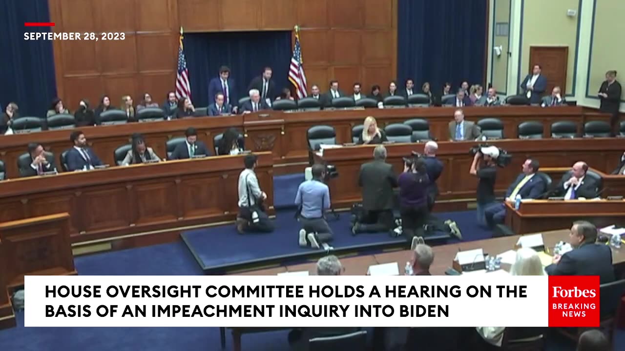 IMPEACHMENT INQUIRY CHAOS- Marjorie Taylor Greene Clashes With AOC, Raskin Over Displayed Picture