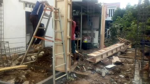 Manual Column Formwork Installation Procces