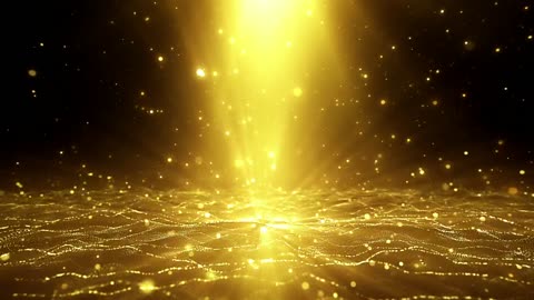 Lines of particles waving in space