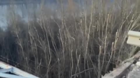 In Chernyhyv, the Russian military bombed a road-bridge across Desna,