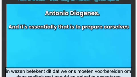 Spraakbericht van Antonio Diogenes