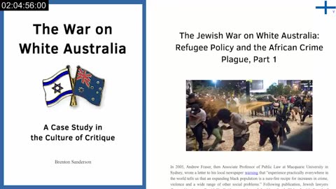 The War on White Australia & The Jewish War on White