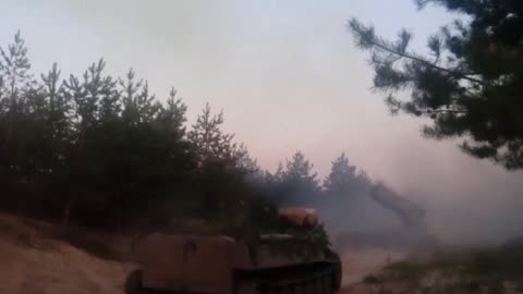 05/15/2022 The work of TOS-1 on the positions of the APU in the area of Severodonetsk.