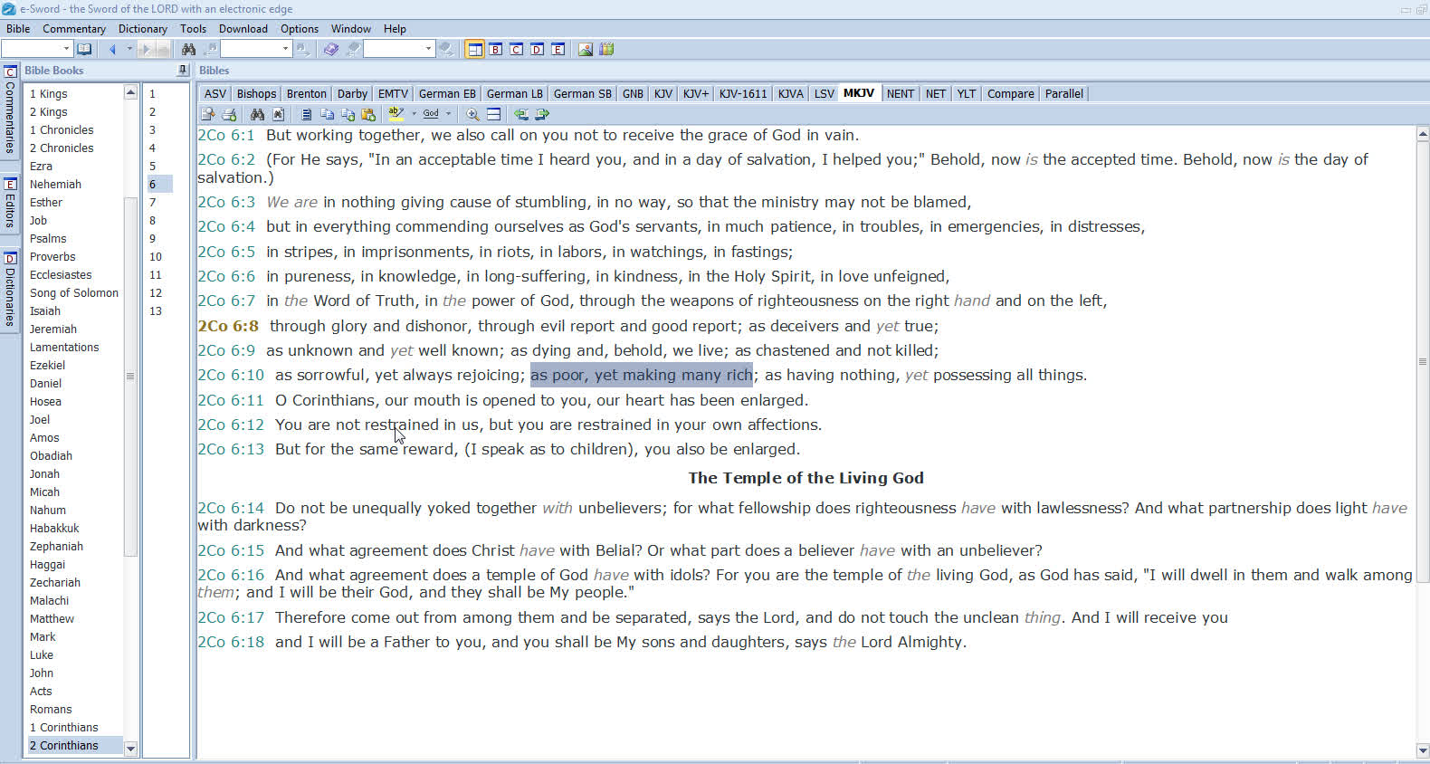 The cost of following Christ! 2.Cor.6ff - Commentary