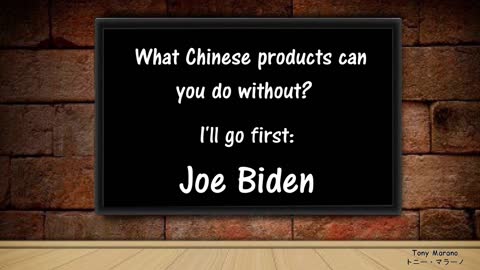 Joe Biden Chinese product