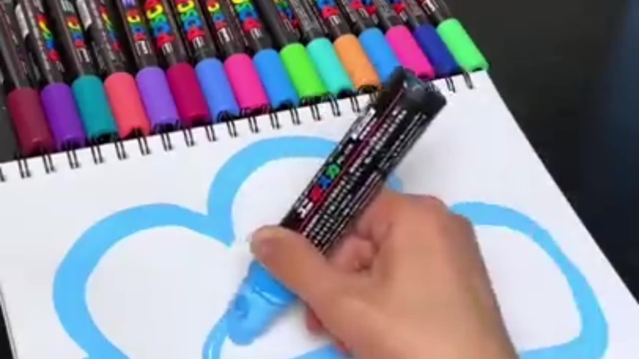 Drawing, But The Blue Marker is HUGE! Very Satisfying!