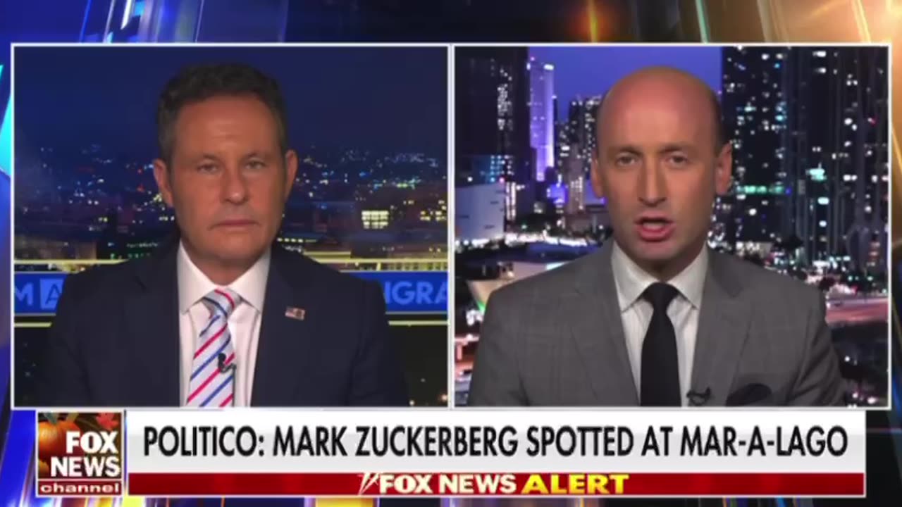 Stephen Miller confirms Mark Zuckerbucks was at mar-a-Lago today