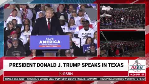 PRESIDENT DONALD J. TRUMP FULL SPEECH CONROE TEXAS .01/029/2022.