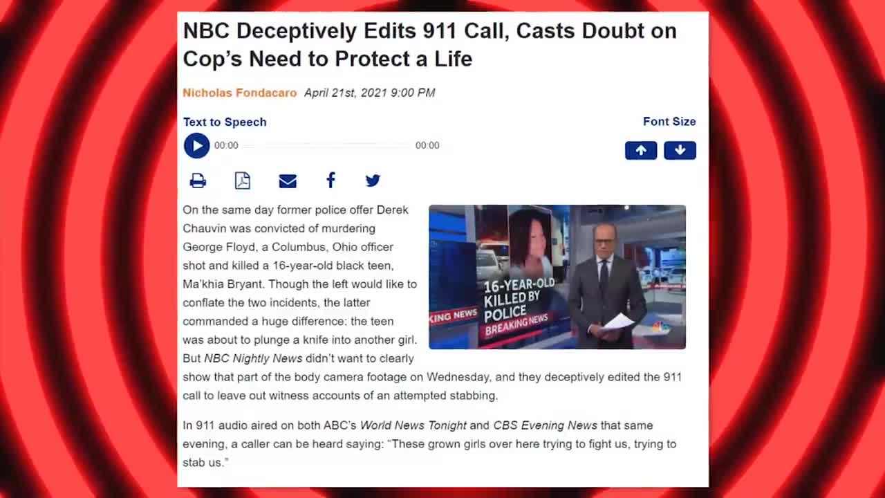 NBC News Deceptively Edits Video of Columbus Police Shooting