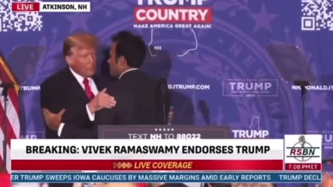 Just in: President Trump says Vivek Ramaswamy is going to be working with us for a long time.