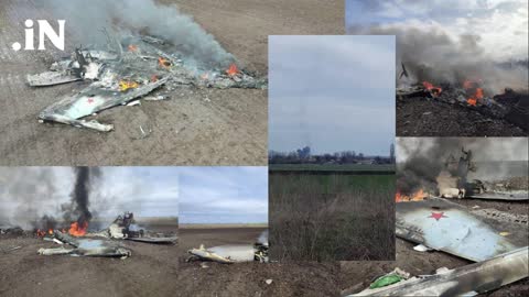 Russian Su-34 Fighter Jet Shot Down by Armed Forces of Ukraine