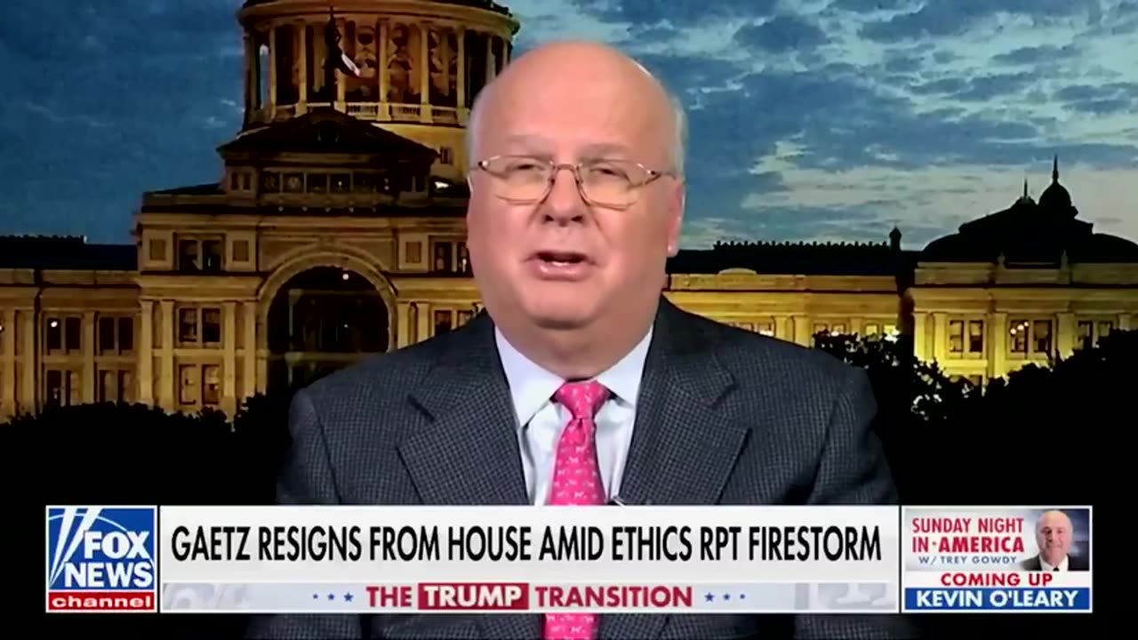 Karl Rove on Matt Gaetz: "You're not gonna get confirmed."