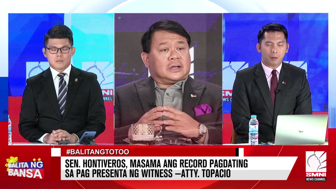 Sen. Hontiveros, masama ang record pagdating sa pag presenta ng witness —Atty. Topacio