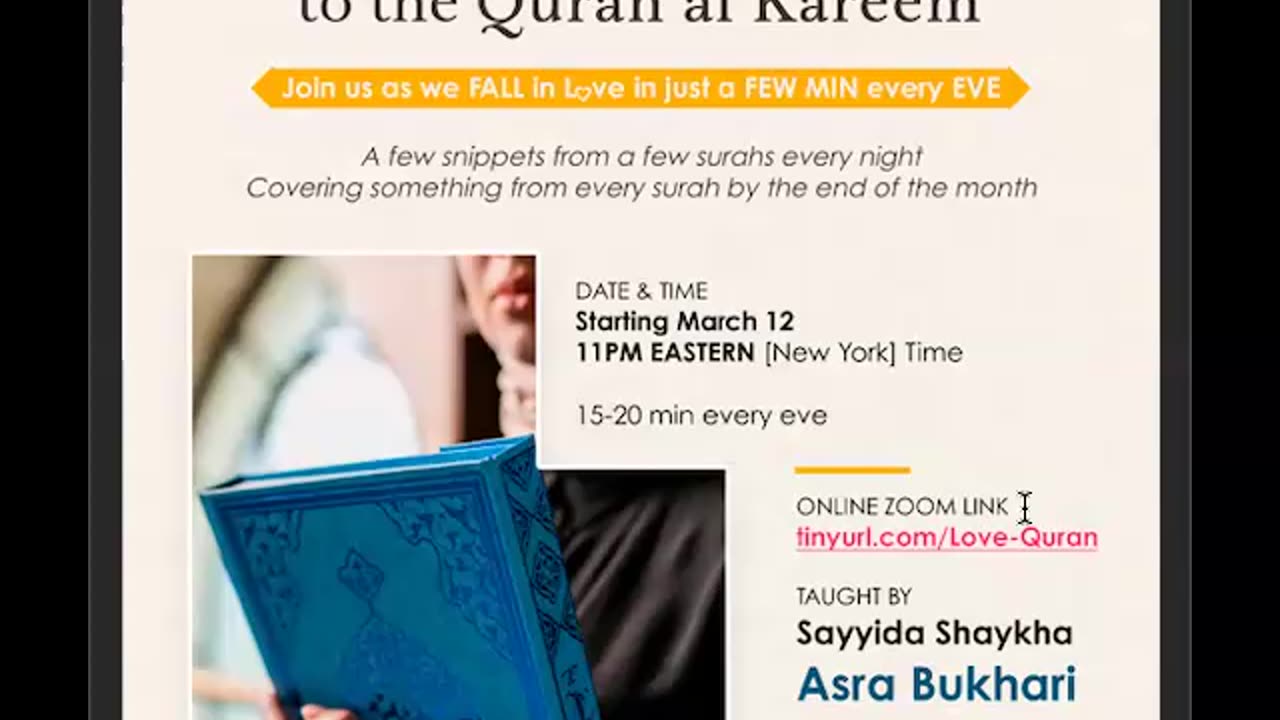 Falling in Love with the Quran Once Again/Ramadan 2024