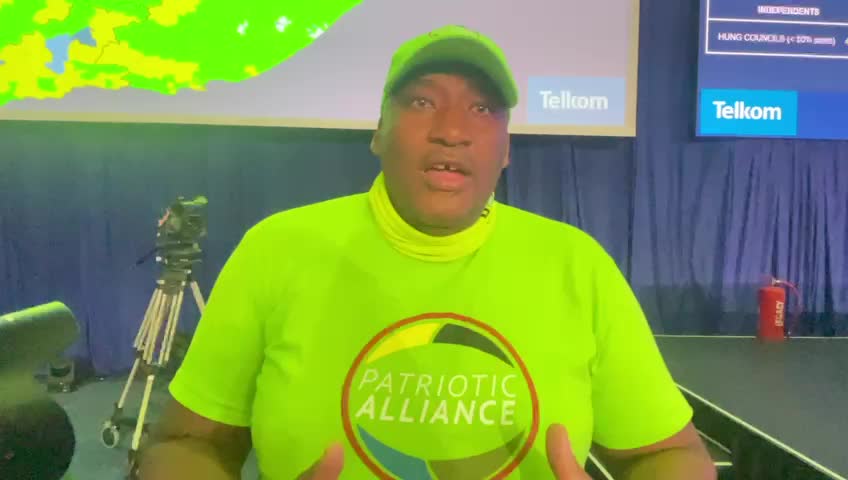 Patriotic Alliance leader Gayton McKenzie excited by polls results