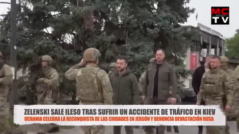 ÚLTIMA HORA: Zelenski SUFRE un ACCIDENTE de Tráfico (GUERRA NOTICIAS 2022 Ucrania Rusia Putin OTAN