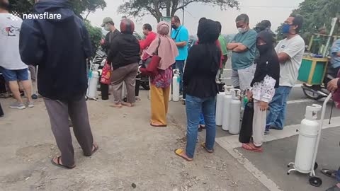 Indonesia experiencing oxygen shortage amid surge of COVID-19 cases