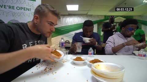 HE TRIED TO GET ME KICKED OUT! $500 SPICY JOLLOF RICE EATING CONTEST (GONE WRONG)?