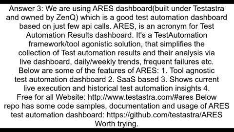 How to automate testing reporting dashboards