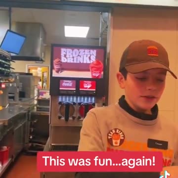 Twitter Pinko Angered At The Sight Of A Happy Kid Earning A Little Extra Cash Working At Burger King