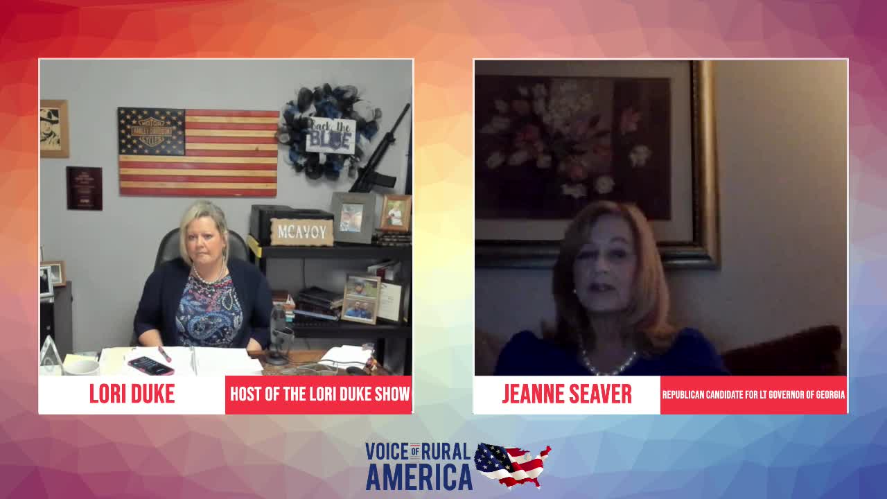 Jeanne Seaver - Republican candidate for Lt. Gov. of GA. Joins The Lori Duke Show