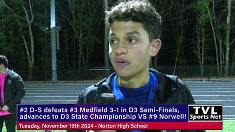 Dover-Sherborn Boys Varsity Soccer takes on Medfield in 2024-25 Fall MIAA D3 State Semi-Finals