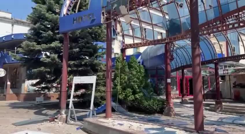 The Ukrainian armed forces fired 12 NATO 155mm shells at Donetsk today