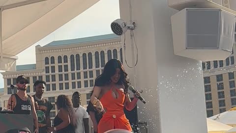 From Singing to Splashing Cardi's Drais Beach Club Incident