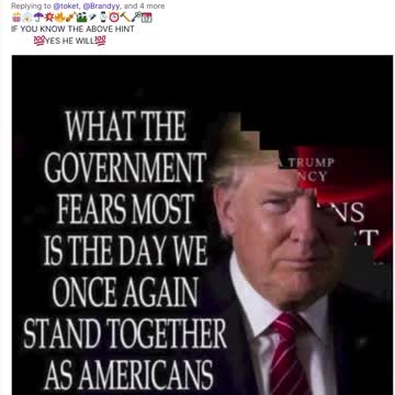 👀 Trump retruthed this video. Look how many Q references are in it 🔥