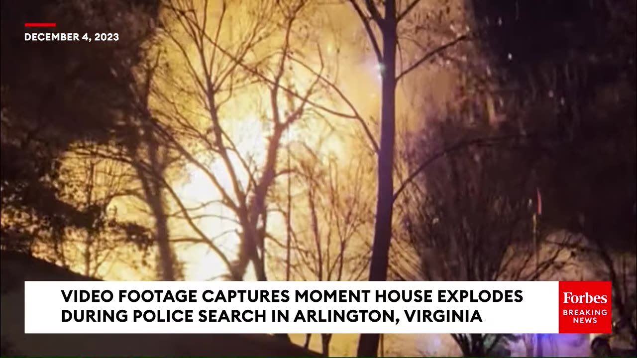 MUST WATCH- Home Explodes During Police Search In Arlington, Virginia