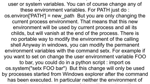 Environment variables for the current user with Python