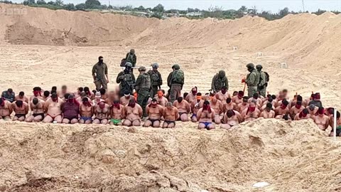 Images emerge of Palestinian captives stripped and bound in Gaza