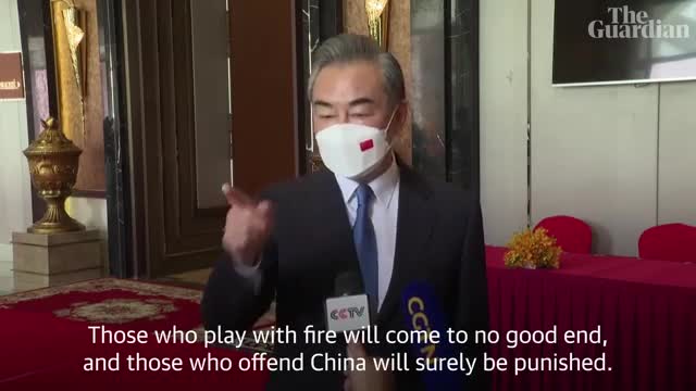 Chinese foreign minister on Pelosi's Taiwan visit- 'Outright farce'