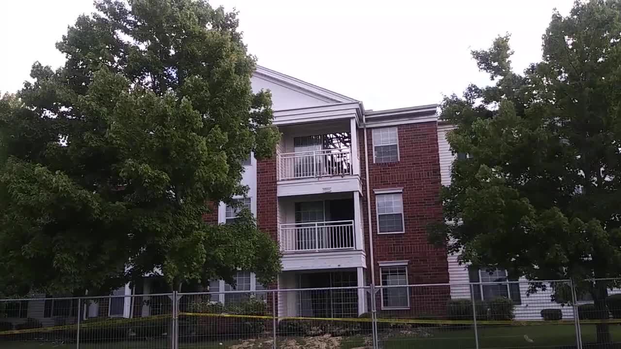 Apartment fire 3 days prior lightening