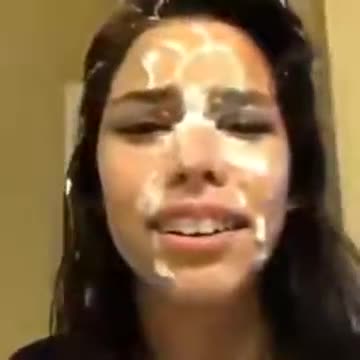 Dad i dont want to play this game anymore- Girl with weird substances in her face