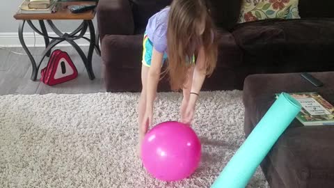 Isla's workout video