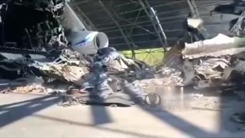 Ukraine War - The remains of Mriya for disposal