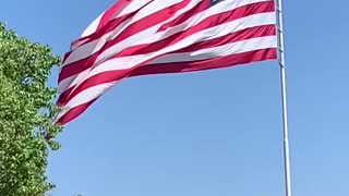 Old Glory flying in the breeze