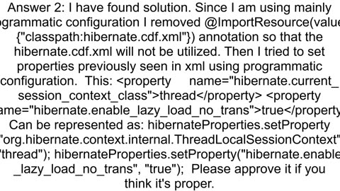 Hibernate Element type quothibernateconfigurationquot must be declared without migration