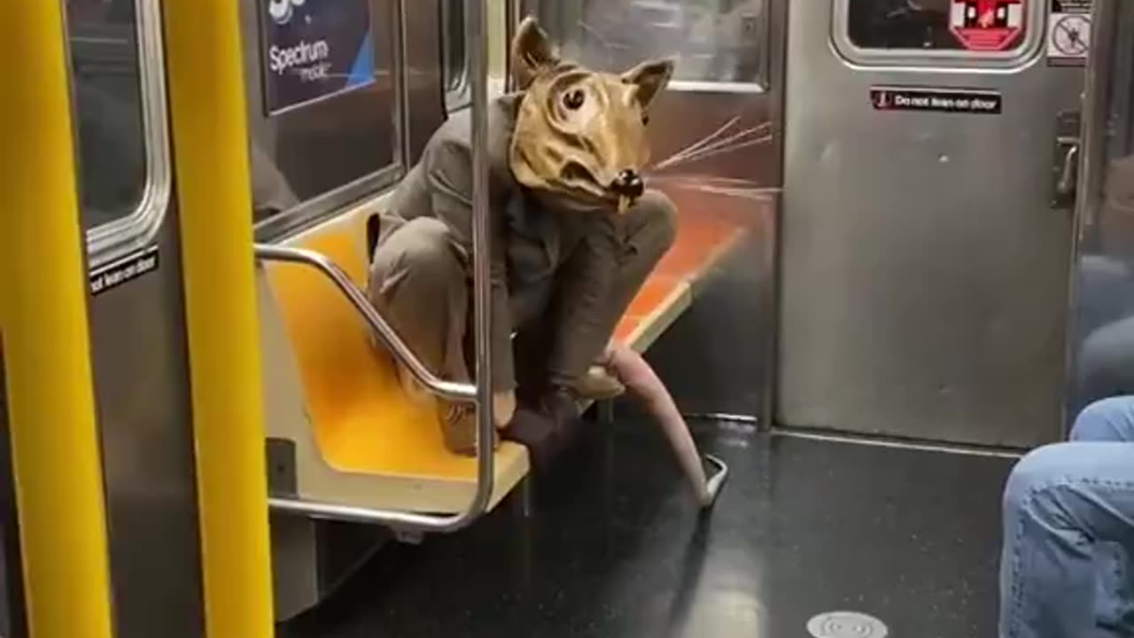 Man dressed as rat