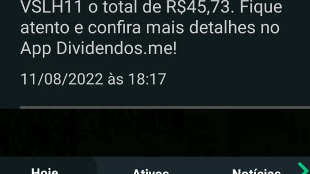 Recebendo dividendos