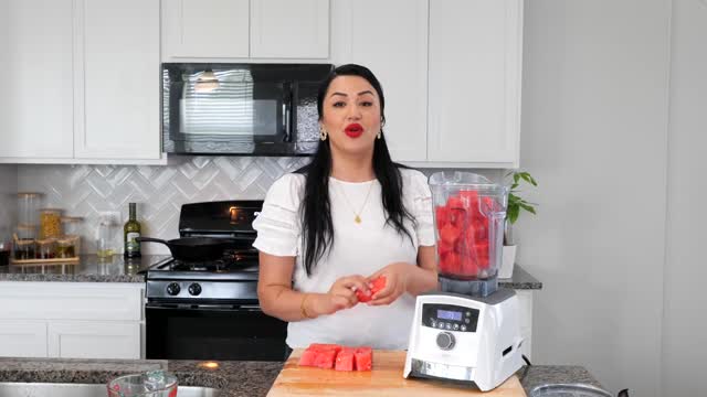 juicing with watermelon