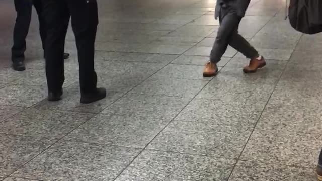 Entertaining the troops at NYC Penn Station