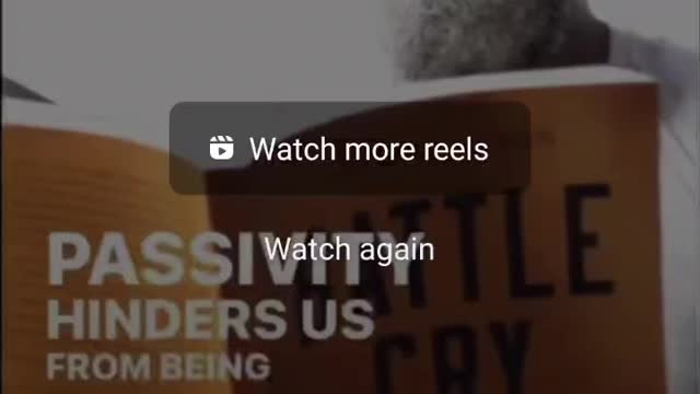 Passiveness Hinders Us