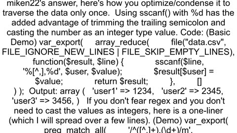 Associativearray in PHP from CSV TXT file