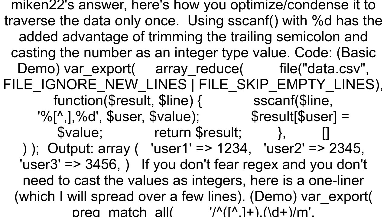 Associativearray in PHP from CSV TXT file