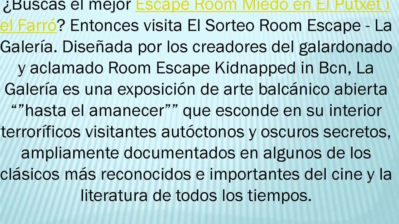 Consigue el mejor Escape Room Miedo en El Putxet i el Farró