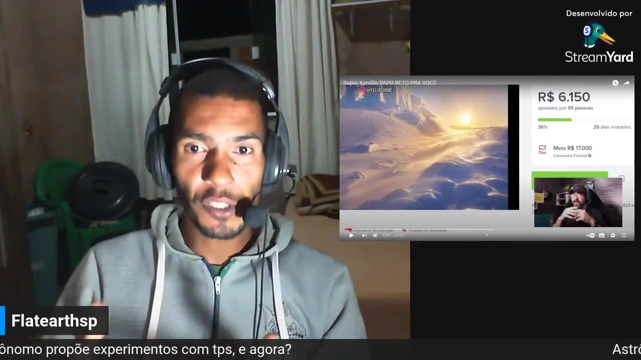 TERRA PLANA - T6vWSVazlAQ - Astrônomo propõe experimentos com tps, e agora